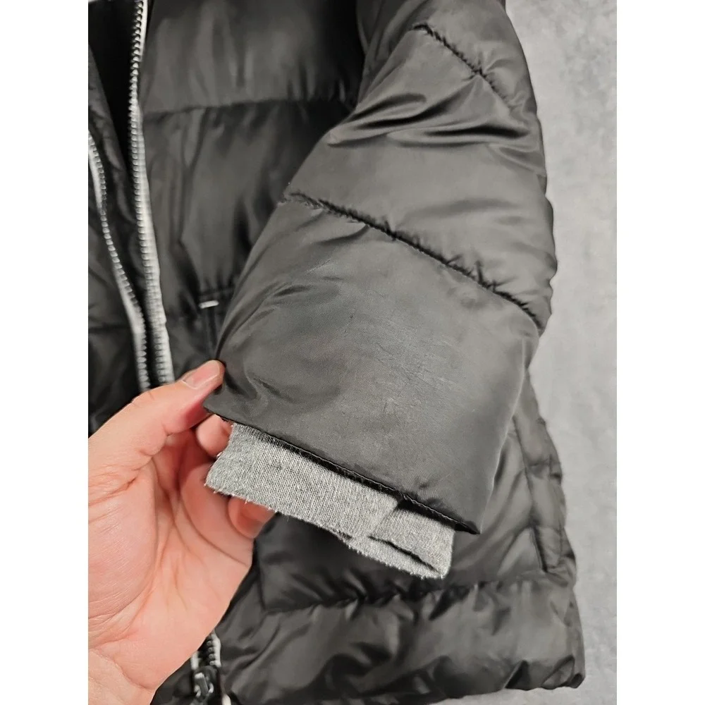 Michael Kors Girls Down Jacket Black‎ Puffer Coat 8 Hooded Full-Zip Lightweight